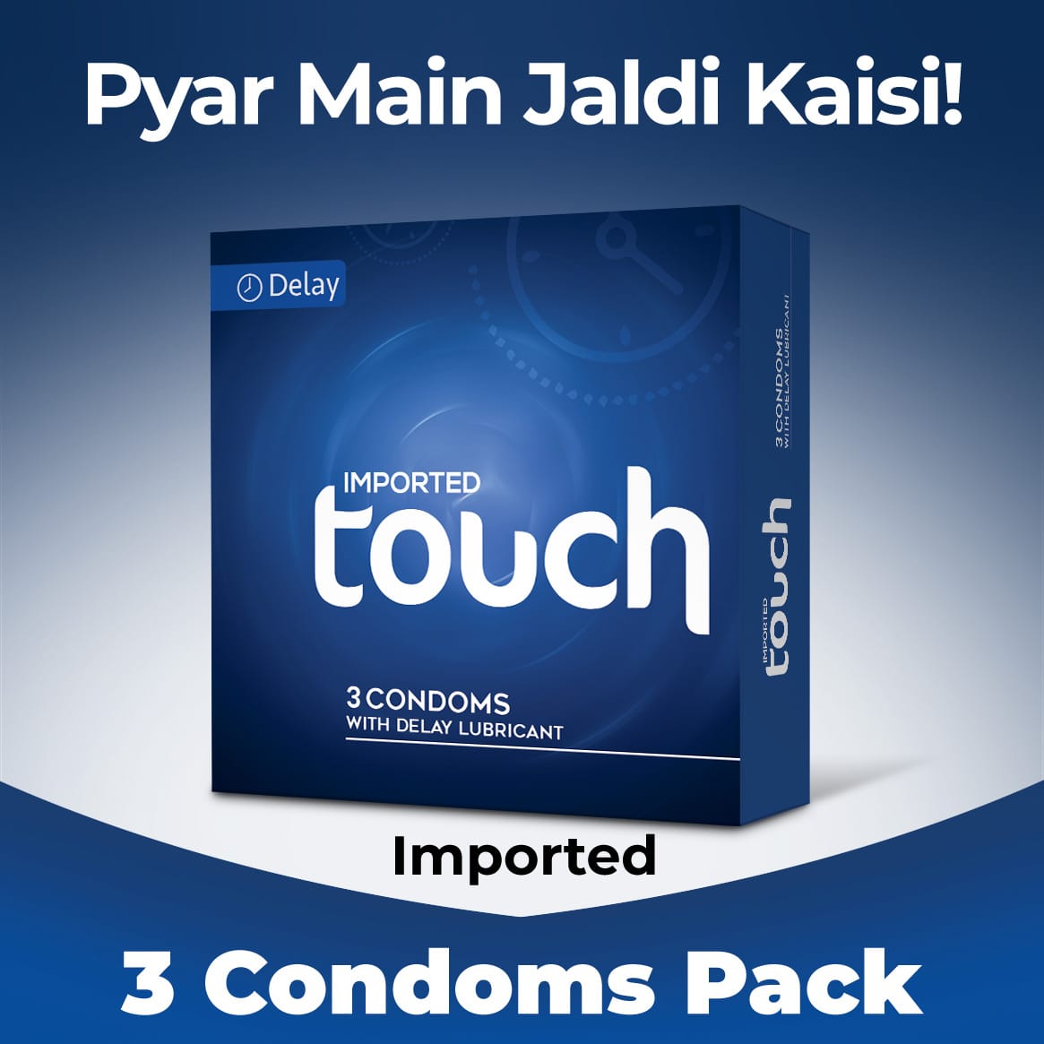 TOUCH DELAY LUBRICATED CONDOMS